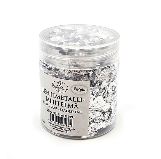 Metal leaf silver with spots 5g