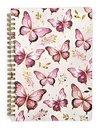 Notebook A5 Butterflies pink 160 pages (80 sheets)