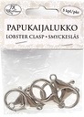 Lobster clasp big silver 5pcs