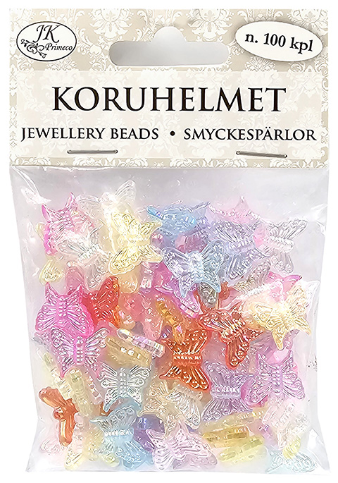 Koruhelmet Perhonen pastelli 100kpl