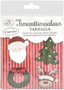 Diamond painting with sticker Christmas characters 4pcs