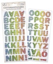 Glitter eva foam sticker Letters pastel 2 sheets