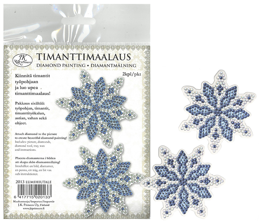 Diamond painting Snowflake 2pcs