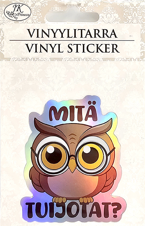 Vinyl sticker "Mitä tuijotat"