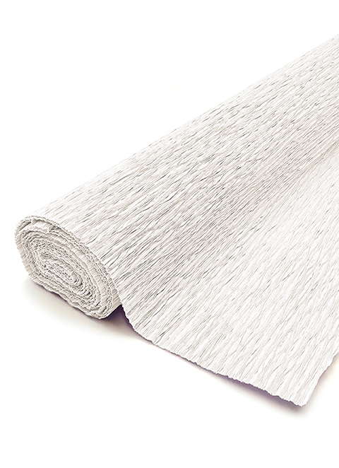 Florist crepe paper 50 x 250cm white