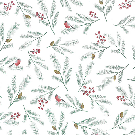 Gift wrapping paper 70cm x 5m Twigs and berries