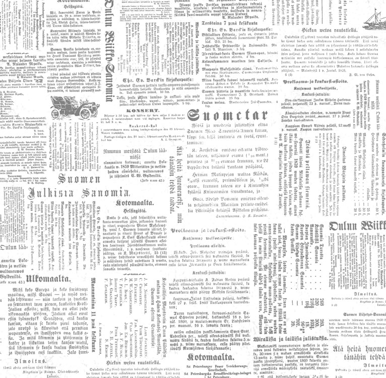 Gift wrapping paper 70cm x 5m Sanomalehti valkoinen