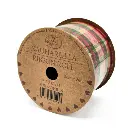Ribbon roll 5cm x 2m Square red/green
