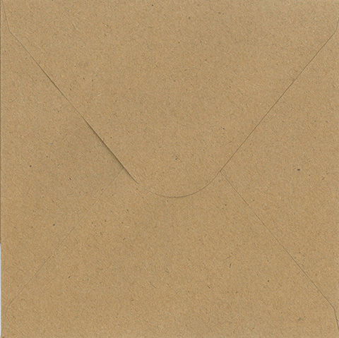 Envelope big square recycled brown 10pcs