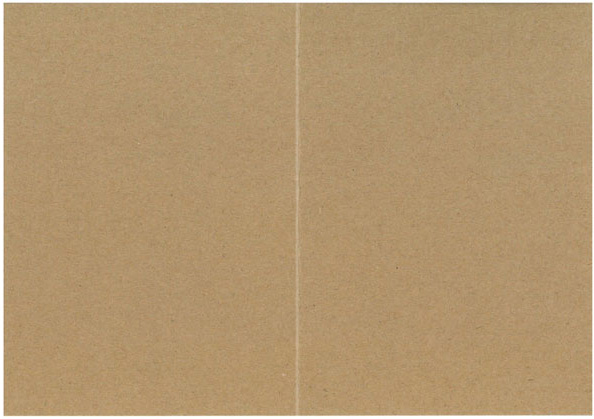 Folded card recycled brown 10pcs