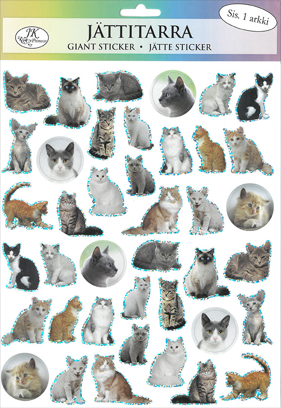 Giant sticker Cats