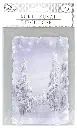 Die cut card Christmas landscape blue 5pcs