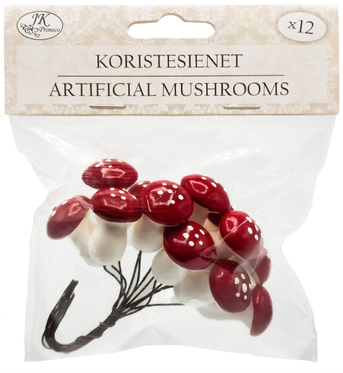 Koristesienet Kärpässieni 12kpl