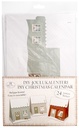 DIY-Joulukalenteri Talot punaharmaa 24kpl