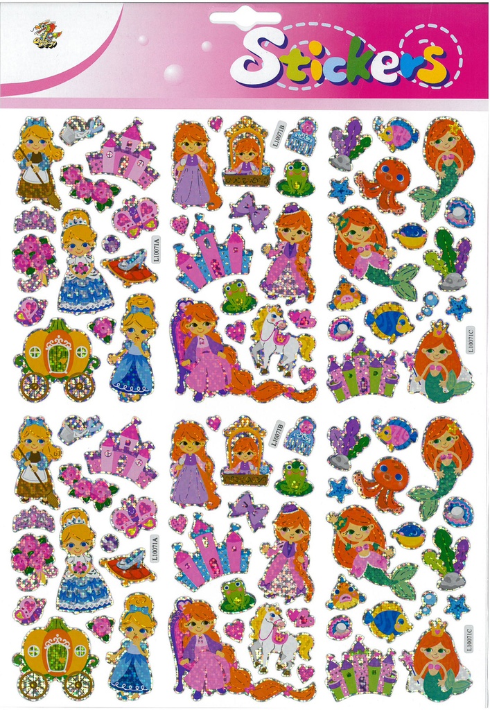 Giant sticker Princesses