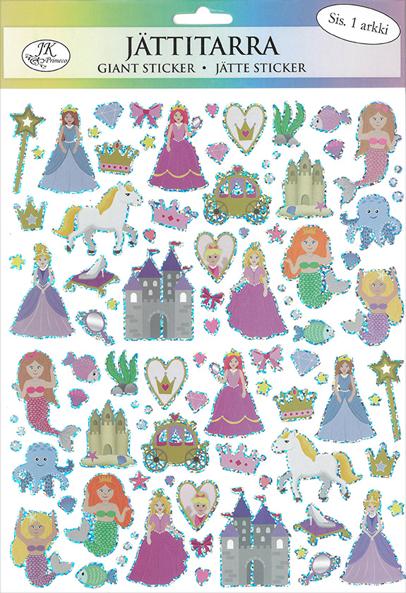 Giant sticker Princesses