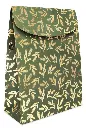 Gift bag with velcro closure XL Twigs gold green