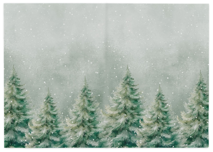 Folded card Spruce forest green 10pcs