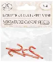 Miniature candy canes 4pcs