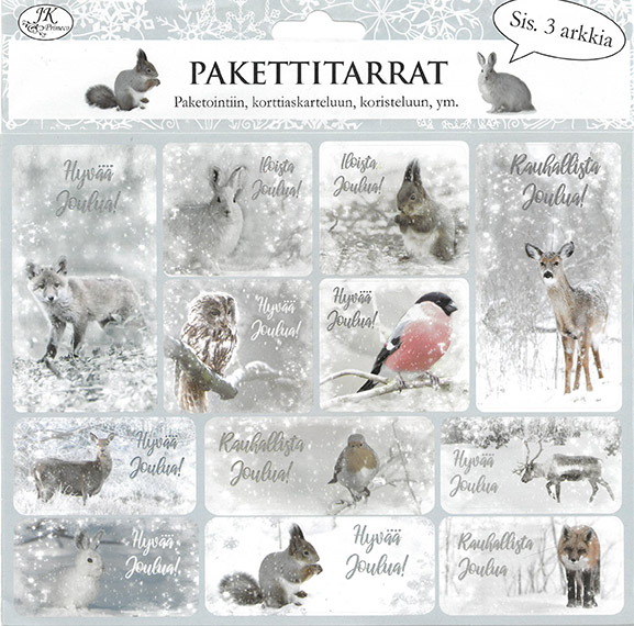 Pakettitarra Metsäneläimet 3ark