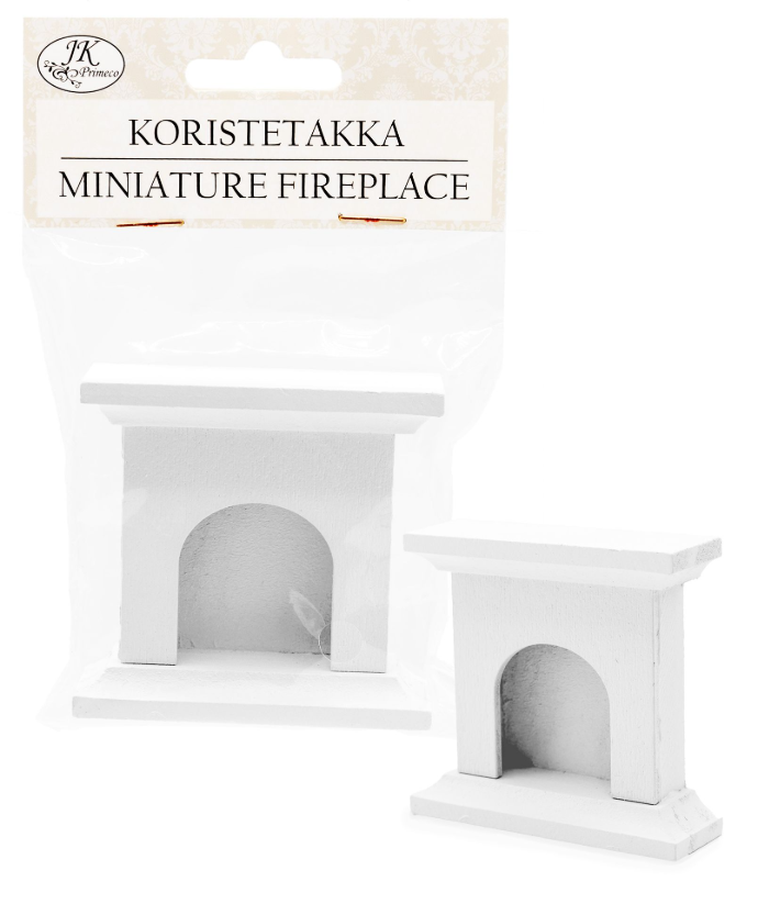 Koristetakka mini valkoinen
