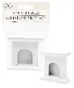 Miniature fireplace white