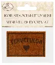 Miniature doormat brown