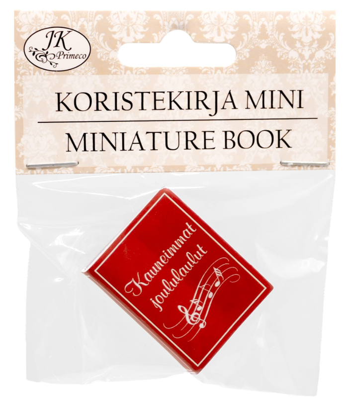 Miniature book Joululaulut punainen