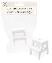 Miniature step stool white