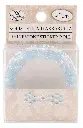Pearl rhinestone sticker roll Snowflake 90cm