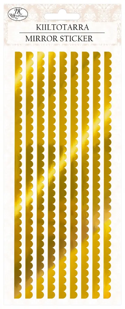 Mirror sticker Gingerbread edge gold