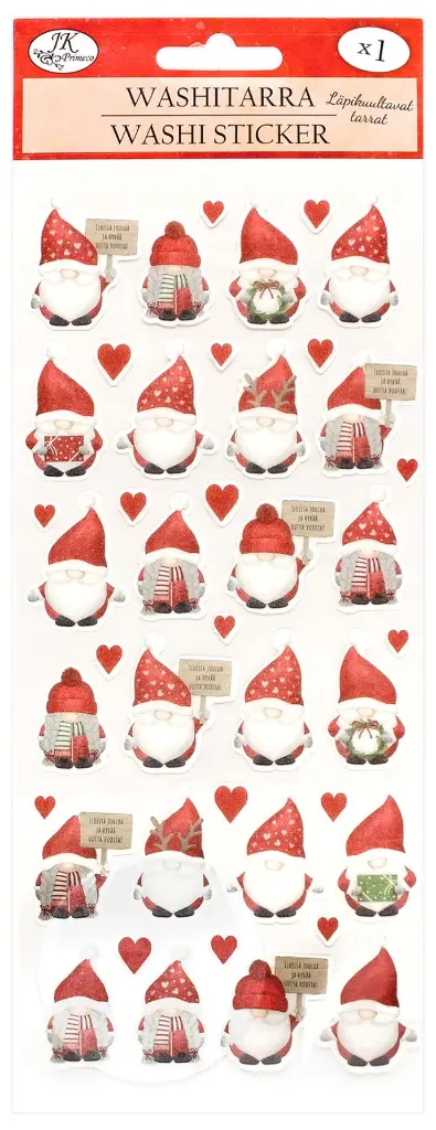 Washi sticker long Santa couple