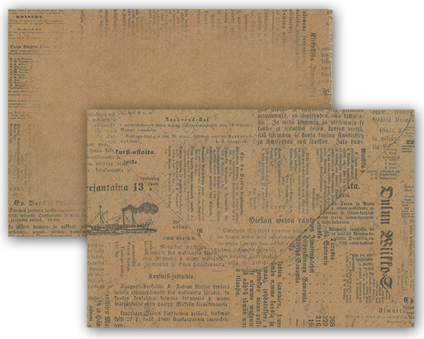 Envelope C6 Sanomalehti uusioruskea 10pcs