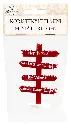 Koristekyltti mini punainen