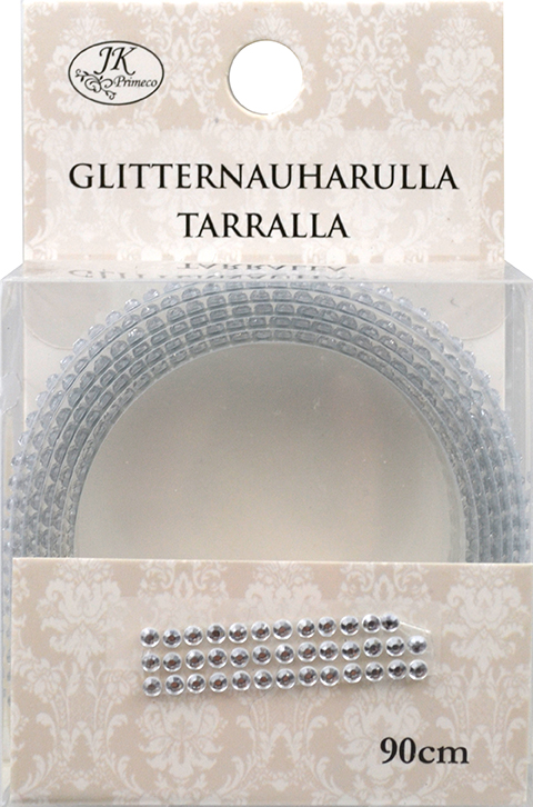 Rhinestone sticker ribbon roll clear 90cm