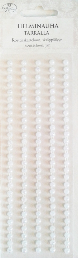 Pearl sticker ribbon pearlescent white