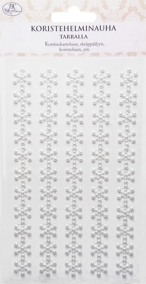 Pearl sticker ribbon Snowflake