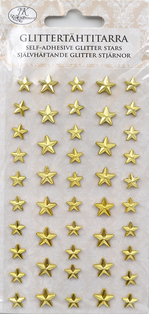 Rhinestone sticker Star gold