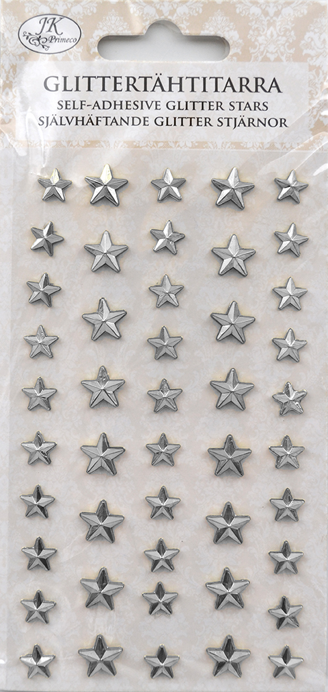 Rhinestone sticker Star silver