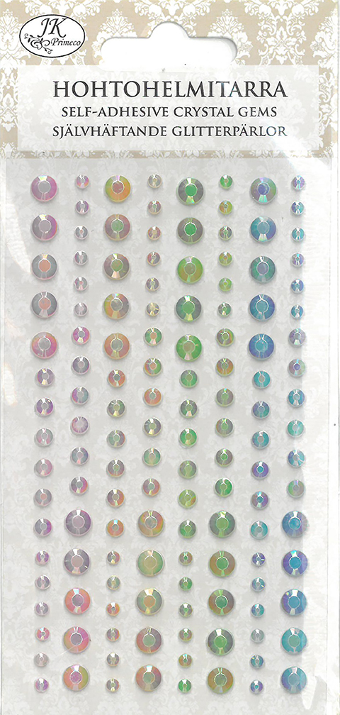 Shiny rhinestone sticker pastel