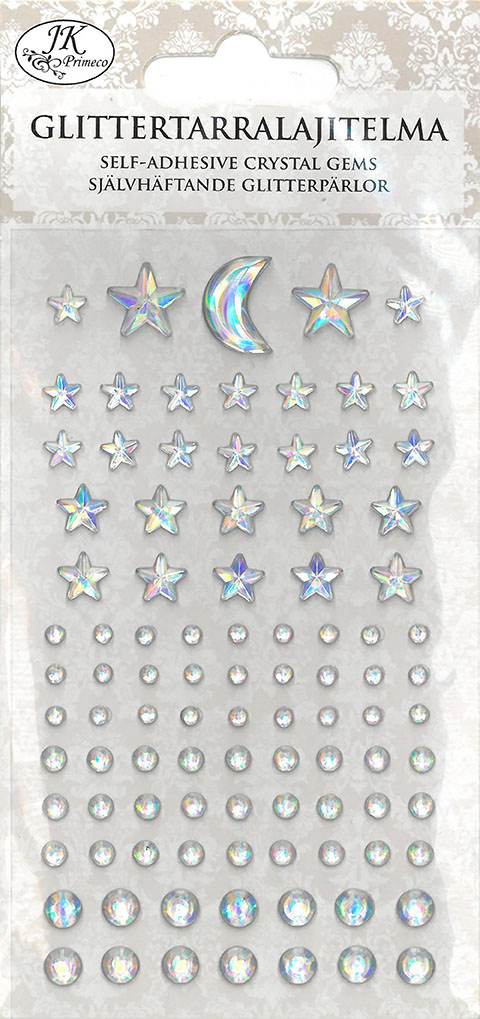 Rhinestone sticker assortment motifs clear