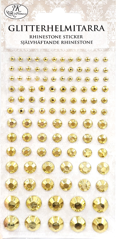 Rhinestone sticker gold