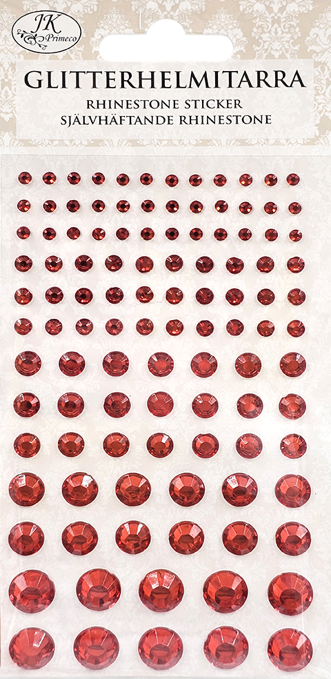 Rhinestone sticker red