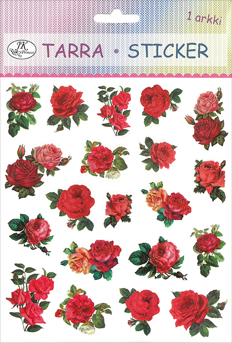 Sticker Rose red