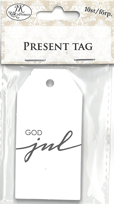 Present tag God jul 10st