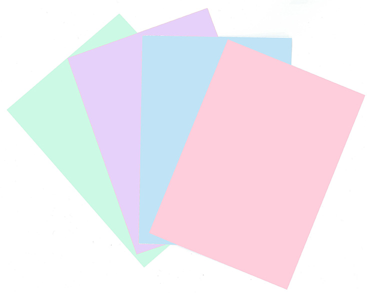 Color paper assortment A4 pastel 40pcs