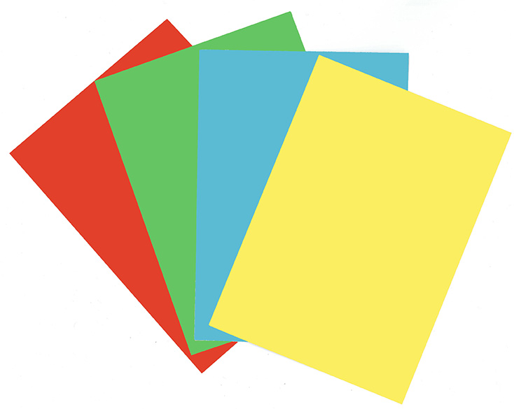 Color paper assortment A4 bright 40pcs