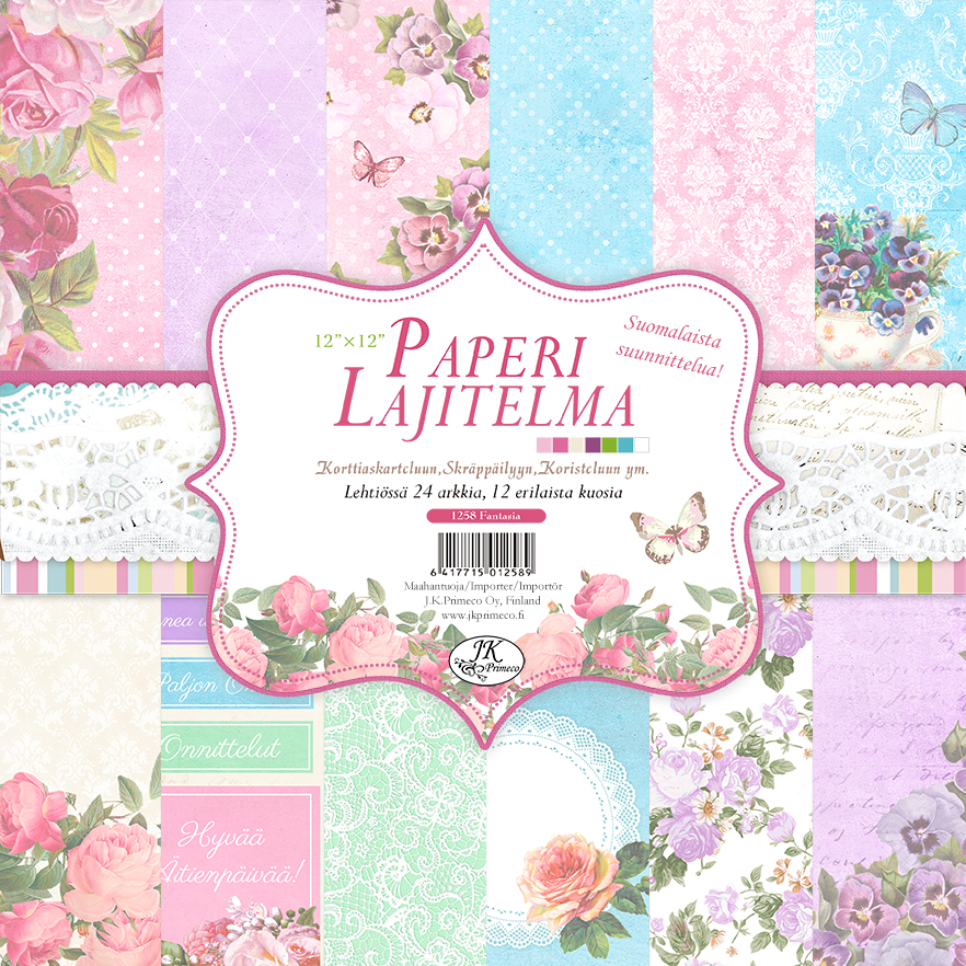 Paper assortment 12x12 Fantasia