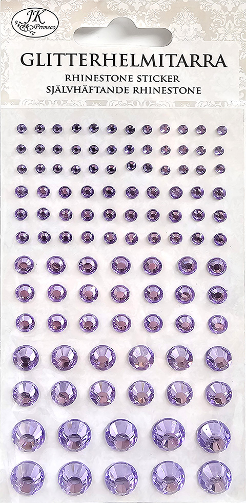 Rhinestone sticker light lilac