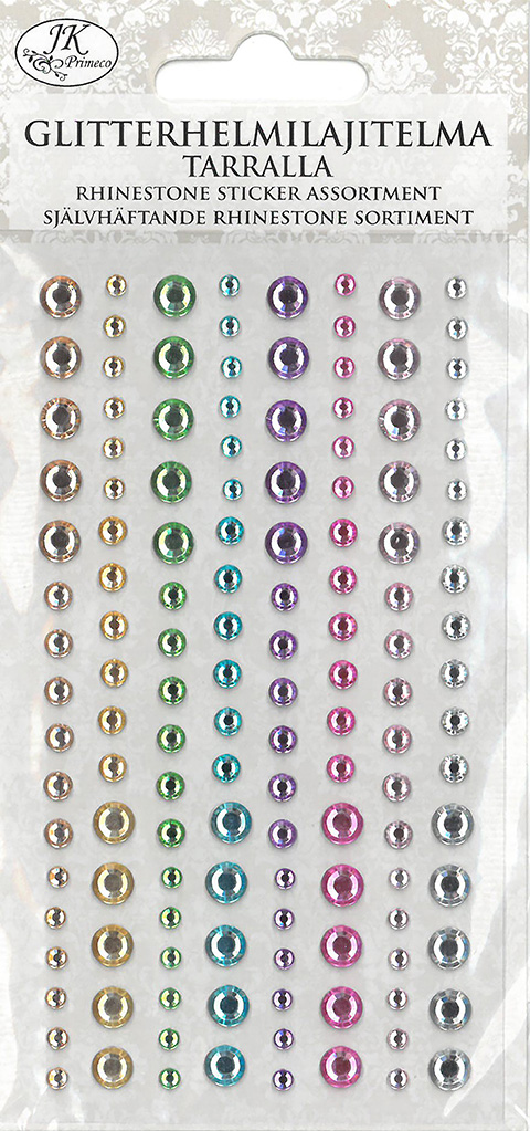 Rhinestone sticker assortment Rainbow pastel
